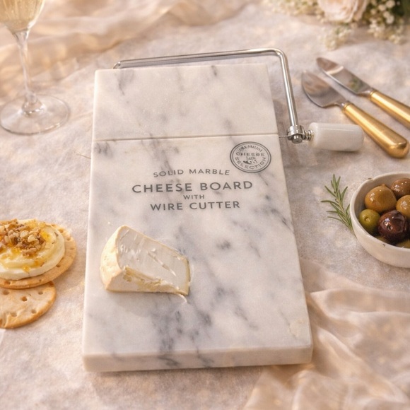 Marble Cheese Board with Wire Cutter - Picture 14 of 14